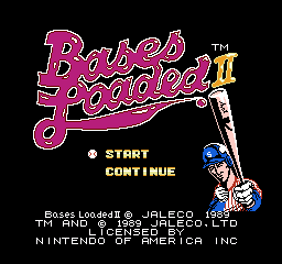 Bases Loaded II: Second Season title screenshot